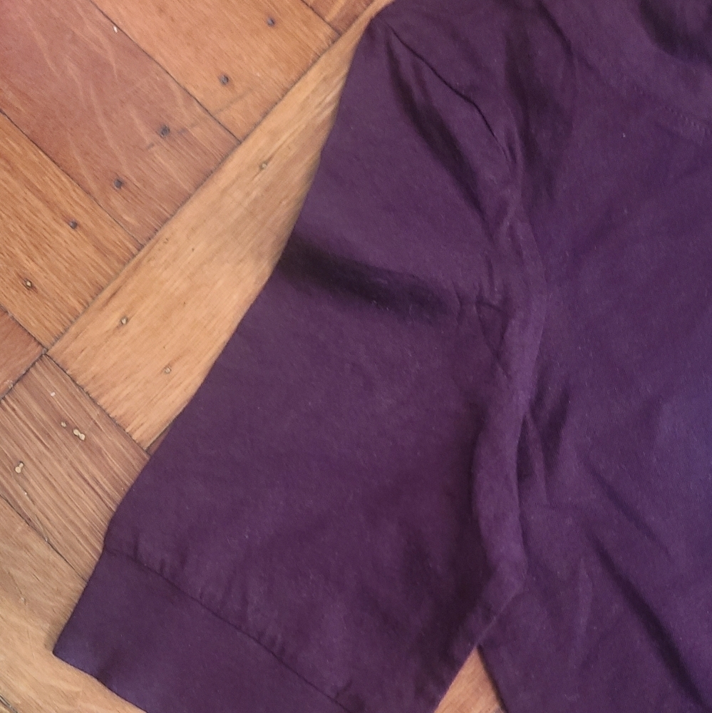 Shades of love by bella 3/4 length t shirt purple pink white sz small - Picture 3 of 5
